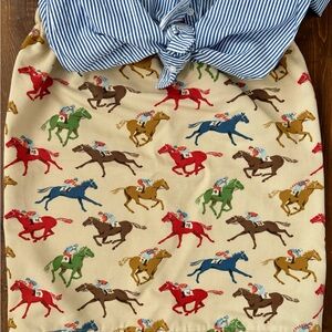 Colorful Horse Print Skirt